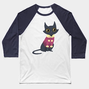 Cozy cat red Baseball T-Shirt